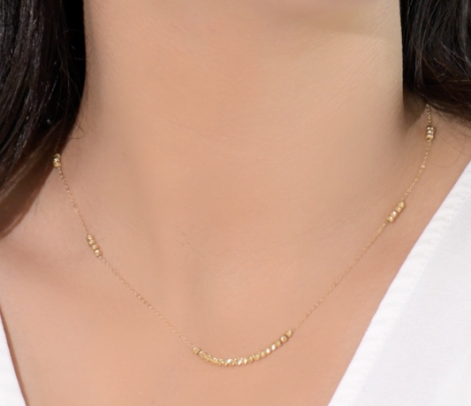 Collier Boules en Or 18k