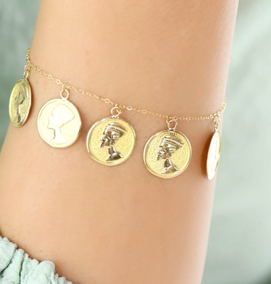 Gourmette en Or 18k signé Néfertiti