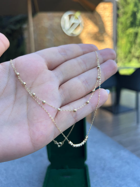 Collier Double en Or 18k